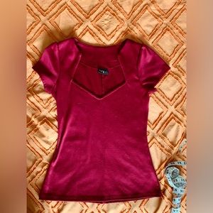 Rock Steady Sophia top in burgundy.